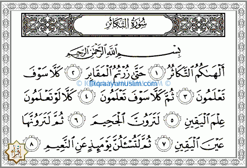 ما سبب نزول سورة التكاثر في القرآن الكريم؟ ما سبب نزول سورة التكاثر في القرآن الكريم؟