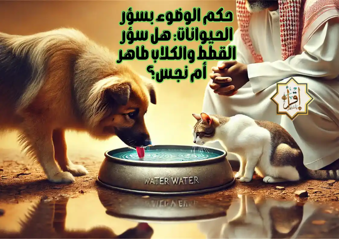 حكم الوضوء بسؤر الحيوانات: هل سؤر القطط والكلاب طاهر أم نجس؟