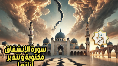 سورة الانشقاق مكتوبة وتتدبر آياتها سورة الانشقاق مكتوبة وتتدبر آياتها