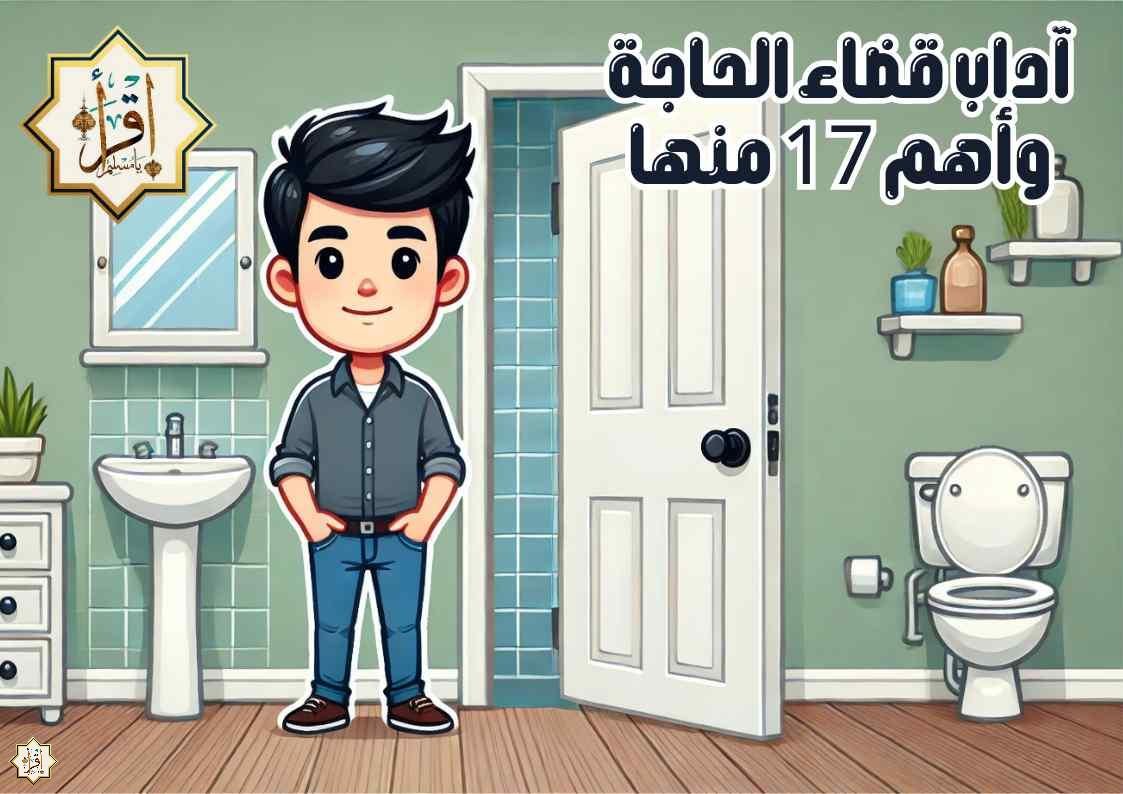 آداب قضاء الحاجة وأهم 17 منها آداب قضاء الحاجة وأهم 17 منها
