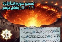 تفسير سورة النبأ الآيات (17 – 30) بشكل ميسر تفسير سورة النبأ الآيات (17 – 30) بشكل ميسر