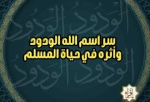 سر اسم الله الودود وأثره في حياة المسلم سر اسم الله الودود وأثره في حياة المسلم