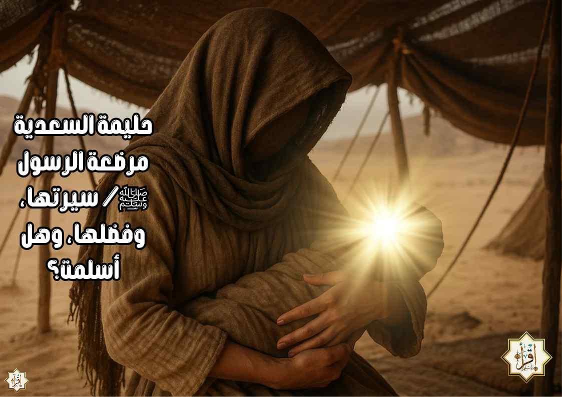 حليمة السعدية مرضعة الرسول ﷺ/ سيرتها، وفضلها، وهل أسلمت؟ حليمة السعدية مرضعة الرسول ﷺ/ سيرتها، وفضلها، وهل أسلمت؟