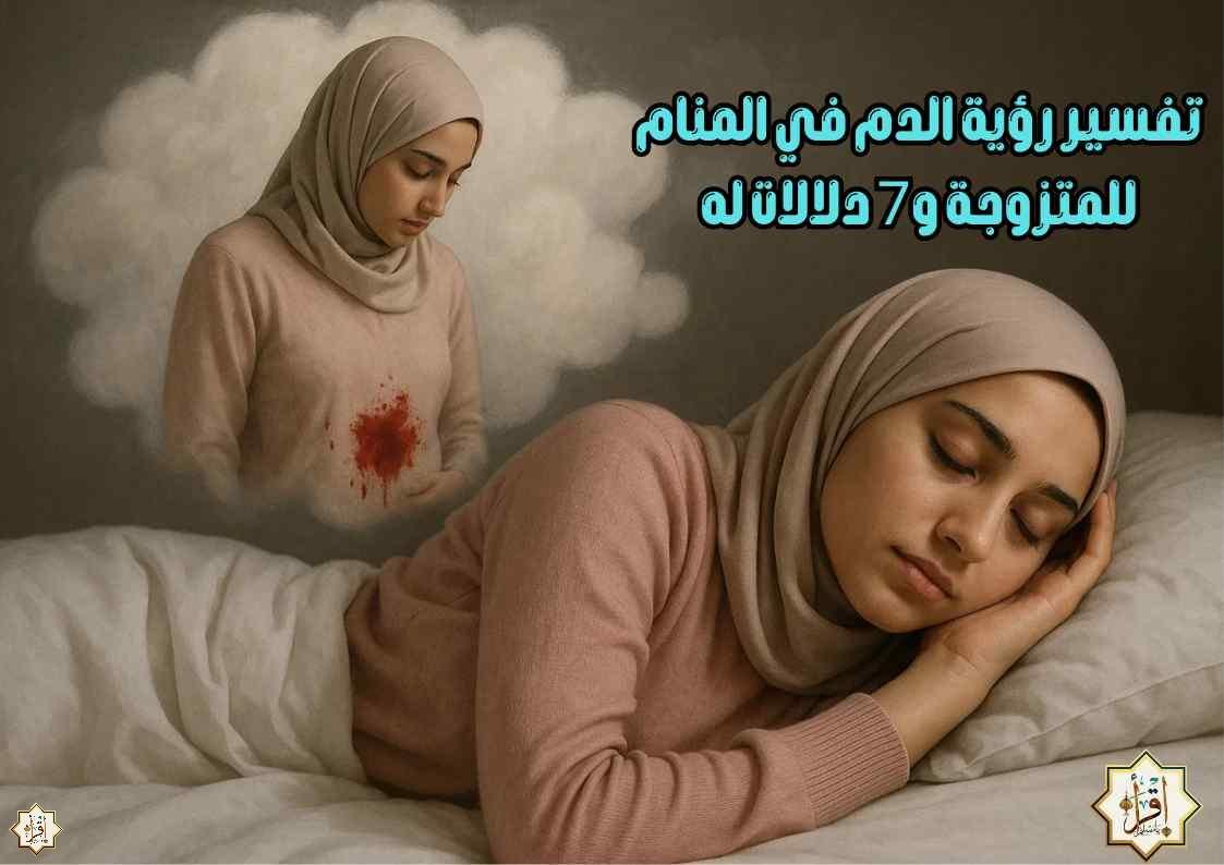تفسير رؤية الدم في المنام للمتزوجة و7 دلالات له تفسير رؤية الدم في المنام للمتزوجة و7 دلالات له