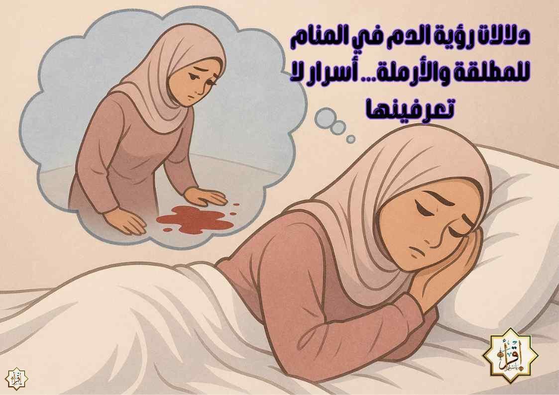 دلالات رؤية الدم في المنام للمطلقة والأرملة… أسرار لا تعرفينها دلالات رؤية الدم في المنام للمطلقة والأرملة… أسرار لا تعرفينها
