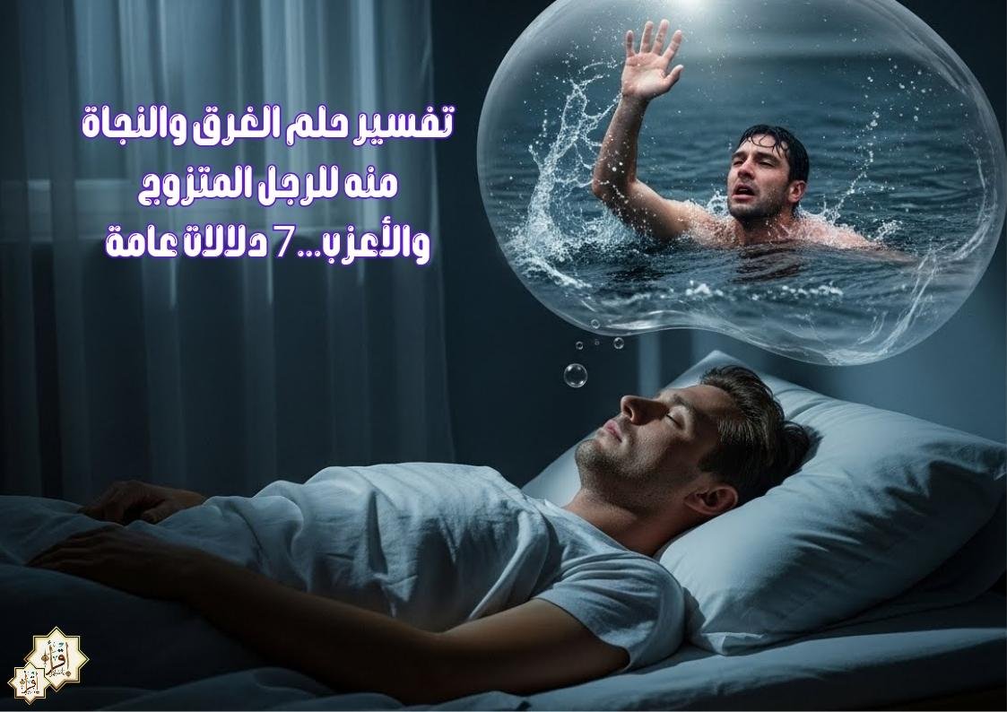 تفسير حلم الغرق والنجاة منه للرجل المتزوج والأعزب…7 دلالات عامة تفسير حلم الغرق والنجاة منه للرجل المتزوج والأعزب…7 دلالات عامة