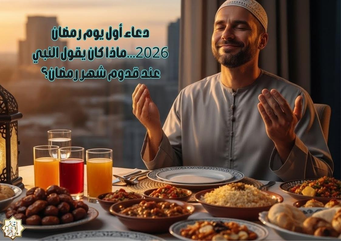 دعاء أول يوم رمضان 2026…ماذا كان يقول النبي عند قدوم شهر رمضان؟ دعاء أول يوم رمضان 2026…ماذا كان يقول النبي عند قدوم شهر رمضان؟