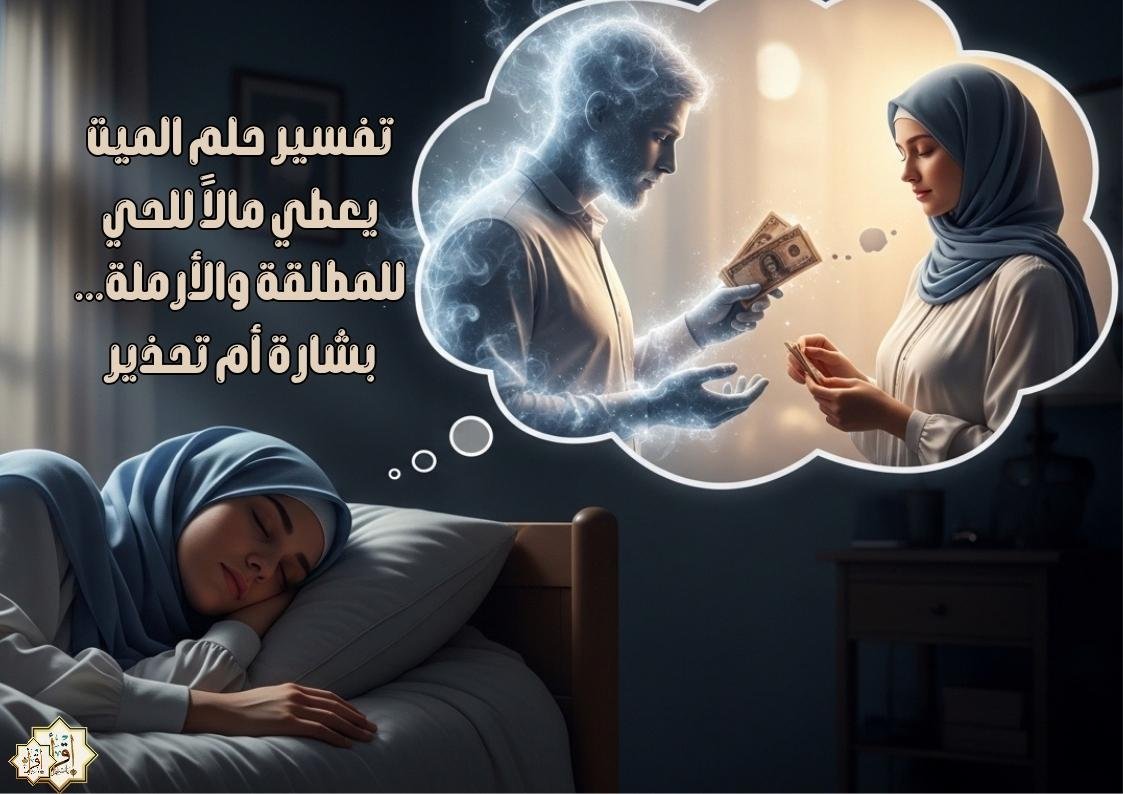 تفسير حلم الميت يعطي مالاً للحي للمطلقة والأرملة… بشارة أم تحذير
