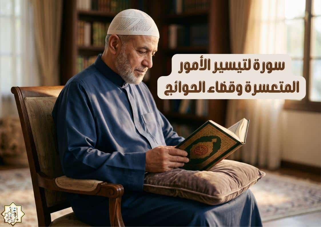 سورة لتيسير الأمور المتعسرة وقضاء الحوائج سورة لتيسير الأمور المتعسرة وقضاء الحوائج