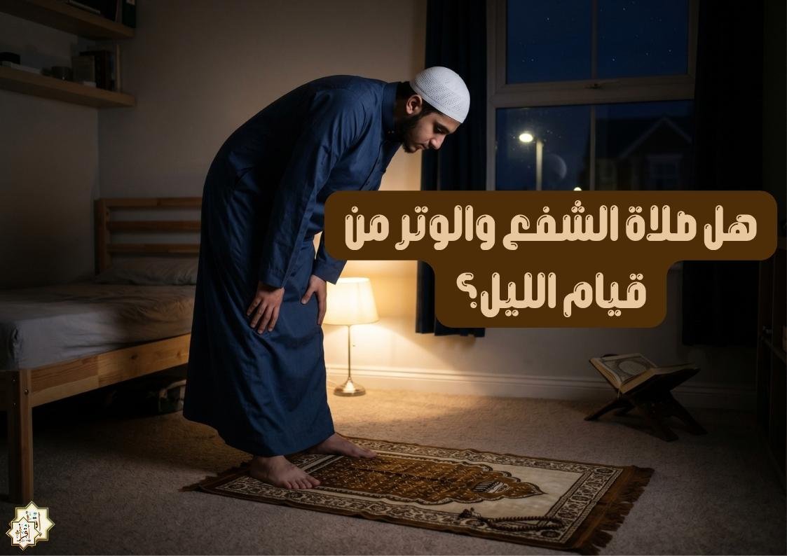هل صلاة الشفع والوتر من قيام الليل؟ هل صلاة الشفع والوتر من قيام الليل؟