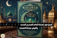 أجمل صور تهنئة العام الهجري الجديد 1448 / 2026 وأقوى عبارات التهنئة أجمل صور تهنئة العام الهجري الجديد 1448 / 2026 وأقوى عبارات التهنئة