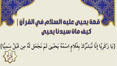 قصة يحيى عليه السلام في القرآن| كيف مات سيدنا يحيى قصة يحيى عليه السلام في القرآن| كيف مات سيدنا يحيى