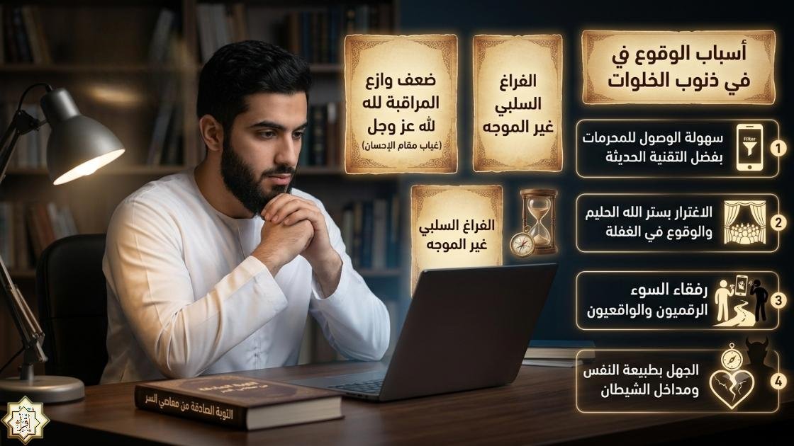 أسباب الوقوع في ذنوب الخلوات أسباب الوقوع في ذنوب الخلوات